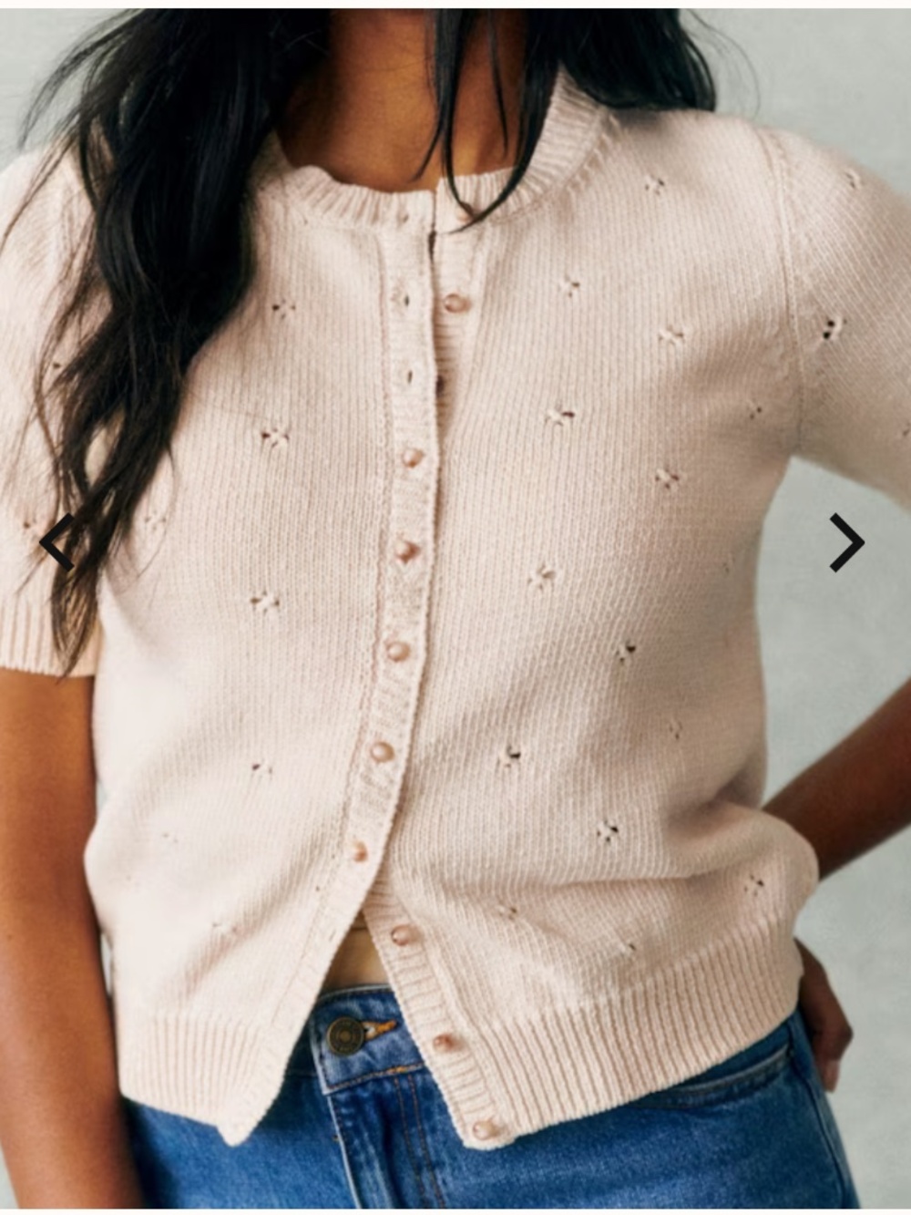 NWT SEZANE KYLE CARDIGAN - CREME XS